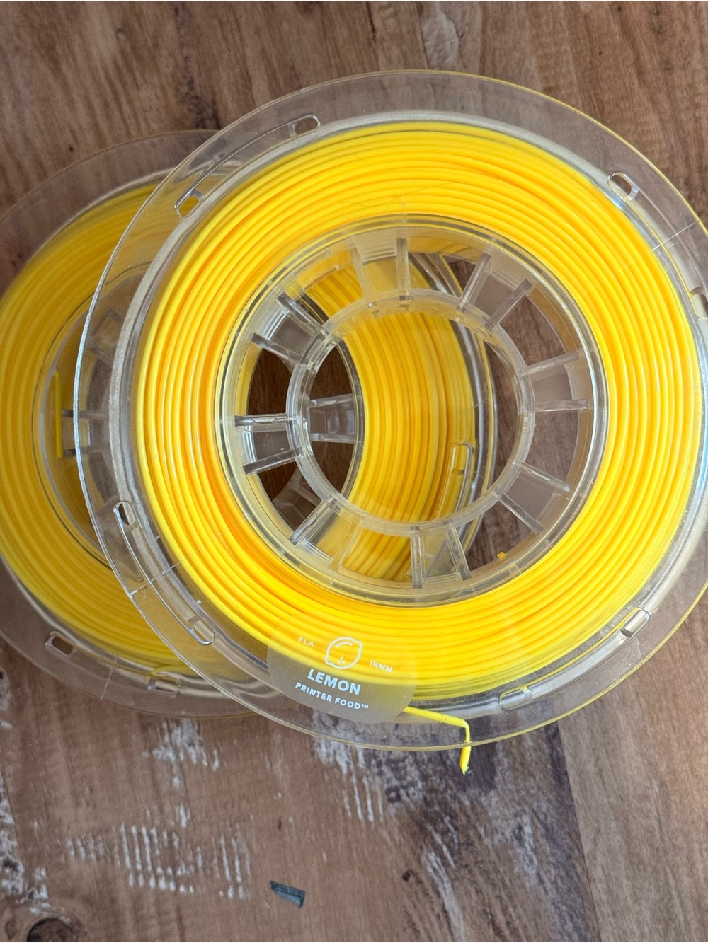 Lemon Yellow 3D Printer Filament Spool